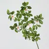 Planta Artificial Verde Estilo Nórdico com Folhas Planas de Gardênia, Galhos Falsos, Decoração de Planta para Sala de Estar, Peça Decorativa, Arranjo de Flores, Decoração de Planta Verde