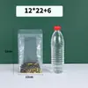 Bolsa Transparente con Sello de Ocho Lados Bolsita Auto-Soportante Tridimensional con Cierre Bolsita Selladora para Cereales Bolsa de Plástico para Empaque de Alimentos para Té