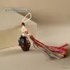 Sándalo Verde Doce Constelaciones Cadena para Teléfono Móvil Colgante para Bolso de Coche Colgante de Animal Pequeño Cordón Colgante Adorno de Borla de Colores