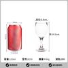 Copa de acrílico transparente de alta calidad para restaurante, resistente a caídas, de alta gama, para uso comercial, para uva, champán, color burdeos, copa de vino tinto de lujo ligera.