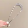 Nuevo Pasador en Forma de U 2025, Pasador Simple y Elegante, Pasador Creativo, Tocado de Alta Gama para la Parte Posterior de la Cabeza