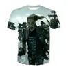 2020 nuevo T-shirt de cuello redondo con estampado digital 3D de la película de piratas Galle europeo y americano Amazon ebay comercio exterior