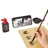 Conjunto de pincéis para crianças do terceiro ano do ensino fundamental para iniciantes, conjunto introdutório de caligrafia com pano para escrita com água e os quatro tesouros da mesa do estudioso