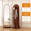 Espejo de Cuerpo Entero Giratorio para Uso en Casa, Espejo de Pie para Habitación de Niñas, Perchero, Espejo de Moda, Estilo Lujo Ligero