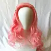 Peluca Película Descendientes 4 Peluca Descendientes 4 Sucesor Starlight Reina de Corazones Peluca Enrollada a Mano Cabello Rizado Rosa
