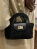 Bolso Bandolera Cubo de Moda Retro para Mujer 2025 Nuevo Versátil Bolso de Cadena Acolchado Bolso Tote Pequeño Retro Escarchado de Contraste
