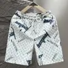 Nuevos Shorts de Verano para Hombre, de Seda Helada de Secado Rápido, Marca de Tendencia Estampados, Shorts Casuales Holgados para Playa, Shorts de Longitud Media para Usar al Aire Libre