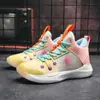 Tênis Infantil Estilo Dad Shoes Tênis Casual Masculino Malha com Grafite Respirável Tênis Esportivo para Corrida Tênis da Moda