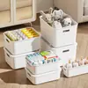 Caixa Organizadora Multifuncional para Mesa de Casa, Cozinha, Sala de Estar, Quarto, Armazenamento de Cosméticos e Itens Diversos, Cesta Organizadora de Plástico