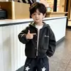 Chaqueta Gruesa Acolchada de Invierno Estilo Coreano de Moda para Niños 2026 Nueva Ropa de Invierno Infantil Chaqueta con Capucha de Mezcla de Lana