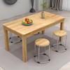 Mesa de comedor rápida de madera maciza Mesa grande y silla para equipo Tienda de fideos Mesa de desayuno Sala de alquiler Mesa y silla combinadas Inicio