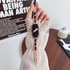 Correa de Reloj Fina de Mezclilla Estilo Chanel con Cadena Única Adecuada para Xiaomi Huawei 11 Gt5 Fit4 Apple 11 Samsung Pulsera Delgada