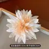 Nuevo Estilo Chino Pinza para el Cabello de Flor Rosa Suave Pinza para Moño Retro Pinza de Flor Accesorio para el Cabello de Ambiente Foto