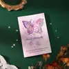 Tarjeta de felicitación de mariposa 3D creativa DIY hecha a mano Tarjeta de bendición de regalo de alta calidad Plegable para escribir a mano con sobre