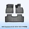 Adequado para Byd Sealion 07 Ev2024-2025 Volante à Direita Tapetes de Chão e Tapetes de Pé em Material 3D para Todas as Estações Tpe