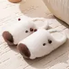 Novas Pantufas Capivara 2025 Femininas de Inverno Quentes para Casa com Solado Grosso Quente para Casal Pantufas Acolchoadas Masculinas de Inverno
