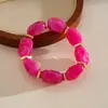 Pulsera de Pulsera de Cuentas Acrílicas Irregulares Transfronteriza Europea y Americana Simple de Nicho Sensación de Alta Gama Personalidad Moda Joyería de Mano para Mujer