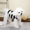 Ropa para Perros Ropa para Mascotas Corgi Pomerania Bichón Perros Pequeños Gatos Otoño e Invierno Cálido Chaleco de Terciopelo de 24 Rayas
