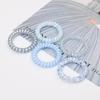 5 Anillo para el Cabello de Cable Telefónico Color Azul Glaciar para Mujer Cuerda para el Cabello de Alta Calidad Banda Elástica Alta Tendón de Goma Cuerda para el Cabello Duradera Accesorios para el Cabello