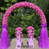Arco de flores de seda para boda soporte para flores arreglo de boda puerta de flores inauguración de tienda arco de flores para celebración corona de actividad de celebración puerta de la felicidad