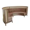 Restaurante Ocidental Assento em Banco de Madeira Maciça Conjunto de Mesa e Cadeira para Restaurante Casa de Chá Restaurante Hot Pot Sofá de Banco Curvo Semi-Círculo Rattan Retro Chinês
