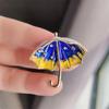 Paraguas Cielo Estrellado broche personalizado accesorios para ropa pin ajustador de cintura pin anti-exposición corsage de traje insignia de nicho pin de aleación