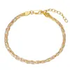 Pulsera de Plata de Ley S925 con Artesanía de Tejido Italiano, Exquisita y Lujosa Joyería de Nudo de Bambú de Seis Hilos Tricolor, Certificada en Plata 925