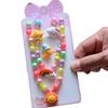 Anillo Coreano Hermoso para Niños Joyería para Bebé Regalo de Cumpleaños Collar de Perlas Pulsera Aretes Set para Niña