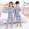 Conjunto de Ropa Interior de Algodón para Niños 2023 Nuevo para Niños y Niñas Otoño e Invierno Estilo Coreano Ropa para el Hogar Ropa de Otoño para Bebé Pantalones de Otoño Pijamas