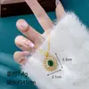 Populares Aretes Ovalados de Diamante con Incrustaciones de Encaje Transfronterizos Collar de Oro de Arena Vietnamita de Moda Joyería de Oro Imitación Duradera que No se Desvanece