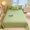 Lençóis de Cama de Veludo Leite Waffle Peça Única Inverno Forrados com Fleece Espessados Flanela Veludo Coral Lençóis de Cama de Solteiro Novo Estilo 2025