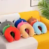 Almohada en Forma de U Hecha a Medida Almohada Inflable a Presión para el Cuello Portátil Montada en Coche Protección para el Cuello Almohada en Forma de U Espuma Viscoelástica Almohada para la Siesta