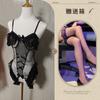 Mei señuelo buena lencería sexual tentación femenina delgada sexy elegante conejita entrepierna abierta perspectiva pijama uniforme traje