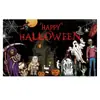 Tela de Fondo para Halloween Juego Completo Decoración Pareados Bandera de Jardín Personalizada Fiesta del Día de Muertos Pancarta Larga Jardín