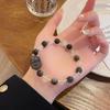 Temperamento Brillante ~ Diseño Super Hada Lujo Ligero Pulsera Valiente de Obsidiana Pulsera Dulce Fresca de Cristal Mixto