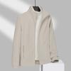 Chaqueta Polar Gruesa Cálida Cortavientos para Deportes al Aire Libre Cárdigan para Mujer Cuello Alto Chaqueta Cepillada Color Puro Chaqueta Polar para Hombre