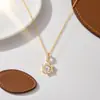 Colar Nevasca de Diamantes Brilhantes de Luxo Leve com Microincrustação para Mulheres Exquisita Corrente de Clavícula de Seis Garras Novo Design de Alta Qualidade