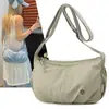 Bolsa Transversal Multicamadas Feminina 2025 Outono Nova Bolsa Casual Feminina Bolsa Leve de Tecido de Nylon Bolsa de Ombro Transversal Feminina