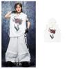 Ropa de Hip Hop Street Dance para Niños Hip-Hop Holgado Chaleco con Capucha sin Mangas para Niños Traje Ropa de Performance de Moda para Niñas