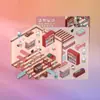 Pegatinas Grandes de Paisajismo Nuevas Pegatinas de Escena Miniatura Apilables Pegatinas de Cabaña Estéreo Descompresión Pegatinas de Paisajismo Hechas a Mano para Niños