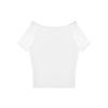 Camiseta Feminina Cinza Manga Curta Gola Assimétrica de Um Ombro Verão 2025 Nova Solta de Meia-Manga de Alta Qualidade para Mulheres