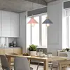 Luminária de Sala de Jantar Nórdica Personalidade com Interruptor Criativa Café Loja de Chá com Leite Bar Sala de Jantar Macaron Pequeno Guarda-chuva Preto Lustre