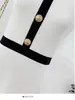 Vestido Blanco sin Mangas Hombros Descubiertos Estilo Chanel para Mujer, Otoño e Invierno, Estilo Socialité Puro y Elegante, Corte Ajustado, Capa Interior, Falda Corta Bodycon