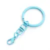 Llavero con Mosquetón Giratorio de Figura de Ocho Accesorios para Llaveros DIY en Stock, Llaveros de Esmalte Colorido al por Mayor