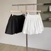 Falda Blanca de Tiro Alto para Mujer 2027 Primavera/Verano Nuevo Estilo Anti-Exposición Adelgazante Casual Floral Coreana Color Sólido Versátil