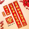 Baozheng Cultural Terciopelo Couplets de Año Nuevo Modelo Nuevo Generaciones de Prosperidad Adhesivo Completo Espeso Couplets con Polvo Dorado Venta al por Mayor de Alta Gama