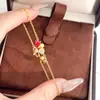 Colar Popular Xiaohongshu com Acabamento Escovado em Formato de Coração com Pedras Strass para Mulheres, Corrente Clavícula com Diamante Gota, Luxo de Alto Padrão, Versátil e Elegante