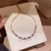 Galáxia Névoa Roxa~Pulseira com Pingente de Flor de Zircônia Gota d'Água Estilo Minimalista Coreano Ins Pulseira Joia de Luxo Leve de Alta Qualidade
