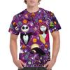 Europea y americana transfronteriza Amazon AliExpress nueva talla europea camiseta de hombre Halloween estampada casual cuello redondo top