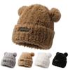 Gorro con orejas de cachorro de moda coreana para niños, otoño e invierno, popular en Internet, pequeño jersey de peluche, bonito gorro Baotou.